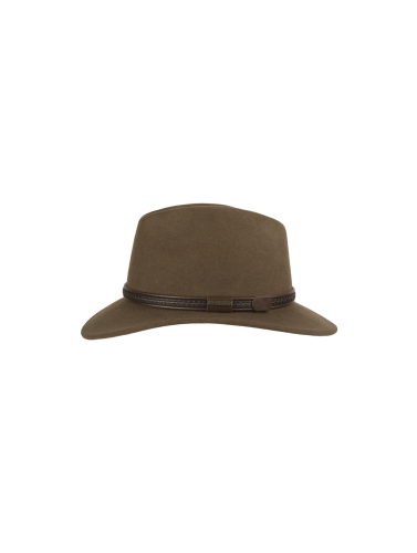 Hut Weber Vilten hoed khaki casual uitstraling Accessoires Hoeden Vilten hoeden 