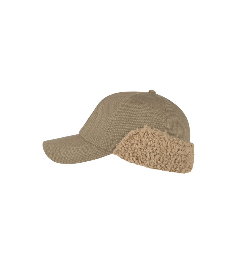 Aiso - Katoenen baseballcap met oorflap