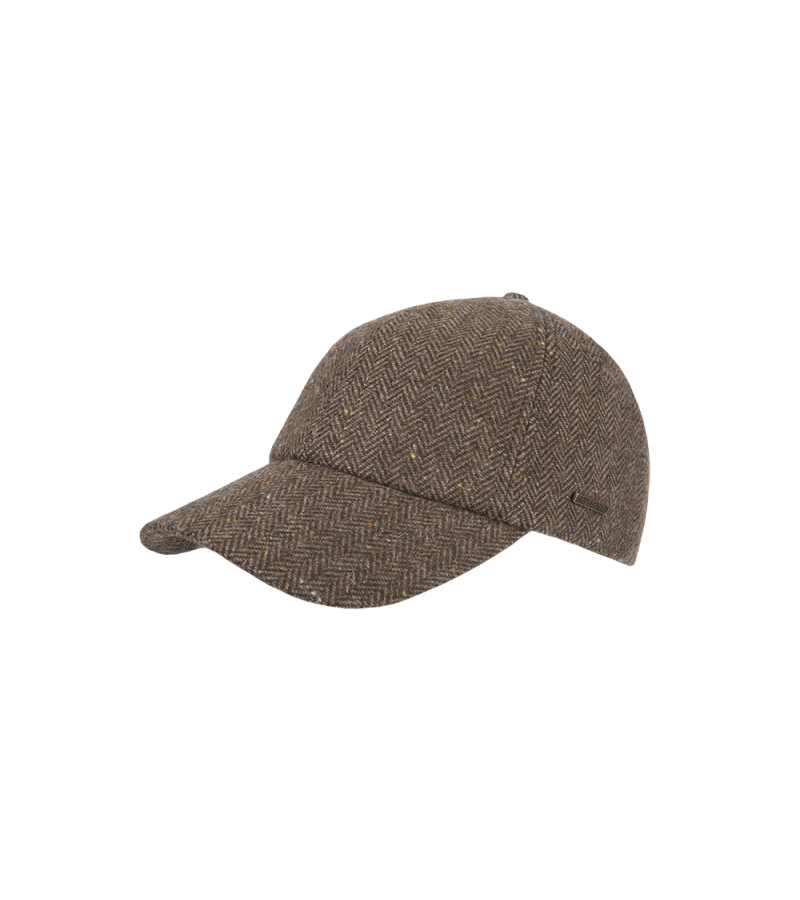 Waban - Baseball cap met visgraat patroon