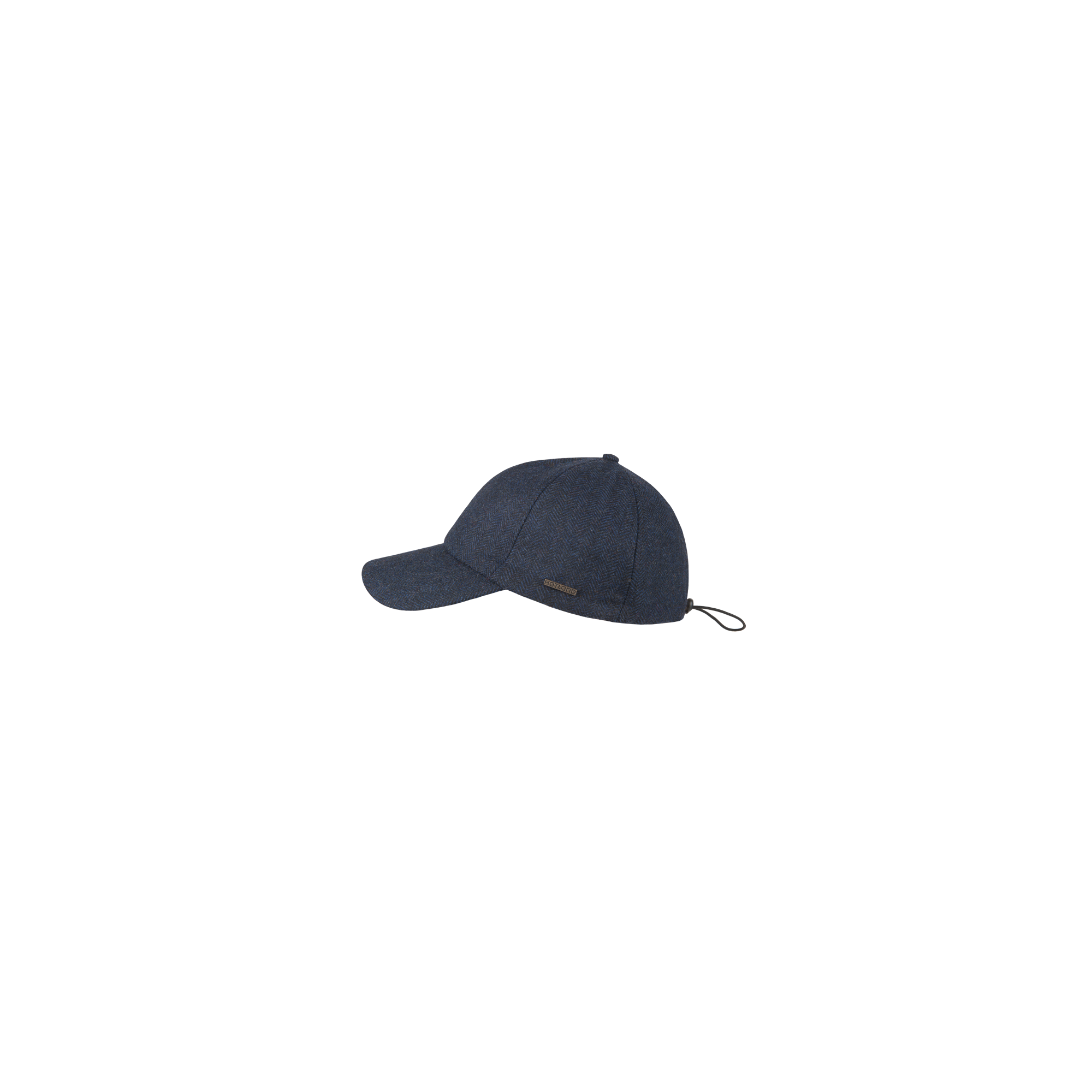 Waban - Baseball cap met visgraat patroon