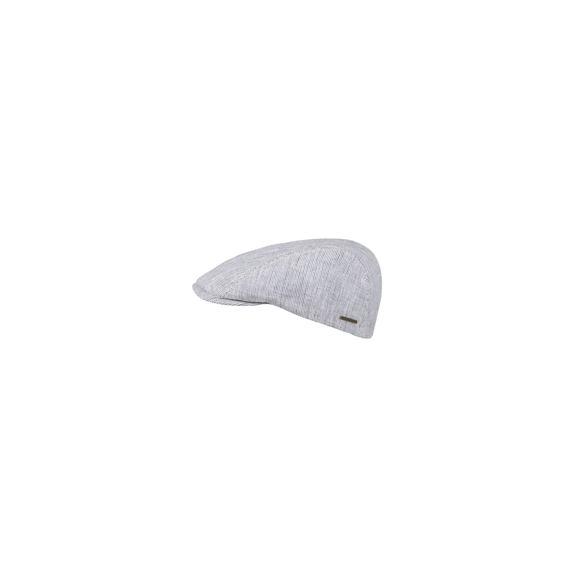 Dante - Gestreept linnen flatcap
