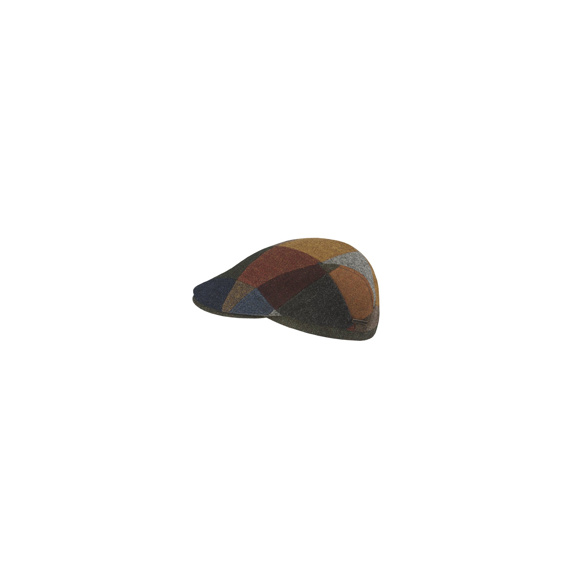Daley - Wollen patchwork flat cap