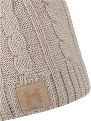 Dion - Gebreide muts met sierlijk patroon