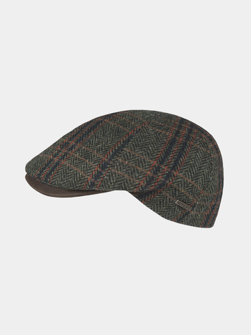 Cedric - Wollen flatcap - Groen