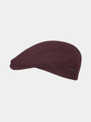 Conor - Polyester flat cap - Bordeaux rood