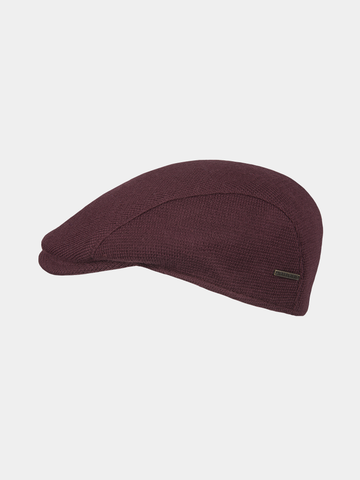 Conor - Gorra plana de poliéster - Rojo burdeos