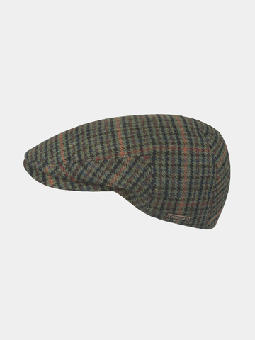 Danny - Shetland wollen flat cap - Groen
