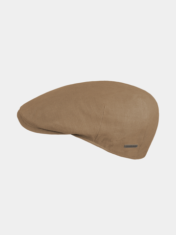 Farrel - Katoenen flatcap - Khaki