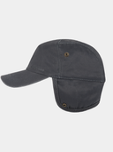 Trick - Verweerd katoenen pet met oorflap - Marine blauw