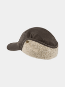 Trick - Verweerd katoenen pet met oorflap - Bruin