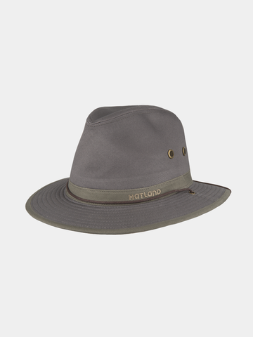 Campwood - Katoenen fedora hoed - Antraciet