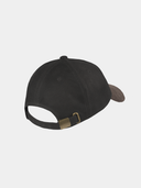 Duncan - Katoenen wax baseball cap - Zwart