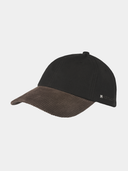 Duncan - Katoenen wax baseball cap - Zwart