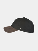 Duncan - Katoenen wax baseball cap - Zwart