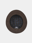 Dax - Baumwoll-Wachshut mit Kordelkrempe - Olivgrün