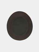 Dax - Baumwoll-Wachshut mit Kordelkrempe - Olivgrün