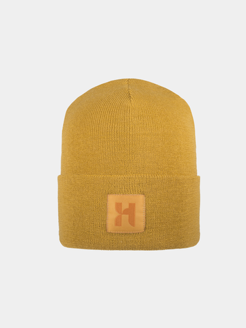 Dogan - Merino wool beanie - Mosterd