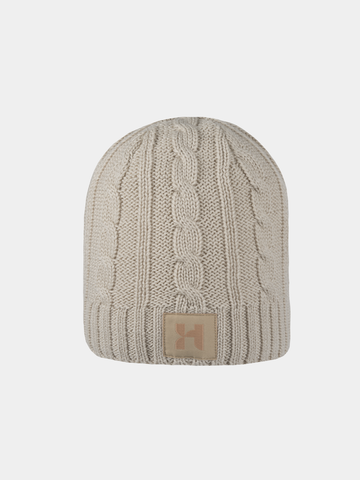 Dion - Gorro de punto con motivos decorativos - Beige