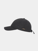Lenox - Wollen baseball cap met oorflap - Antraciet
