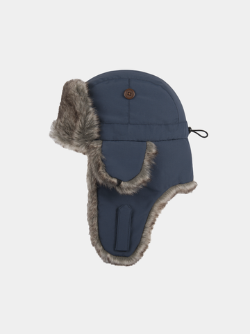 Wilbar - Pilotenmuts van gerecycled polyamide - Leisteen blauw