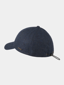 Waban - Baseball cap met visgraat patroon - Marine blauw