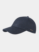 Waban - Baseball cap met visgraat patroon - Marine blauw