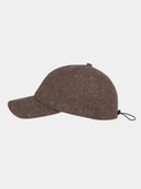 Waban - Baseball cap met visgraat patroon - Bruin