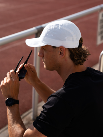 Alec - Baseballkappe aus recyceltem Polyamid - Weiß