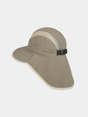 Cebas - Pet met brede klep en nekflap - Olijf groen