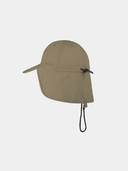 Dean - Baseball cap met lange klep en nekflap - Olijf groen