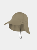 Dean - Baseball cap met lange klep en nekflap - Olijf groen