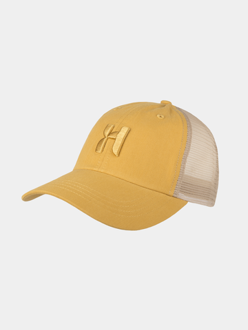 Dave - Stylische Trucker-Kappe - Senf