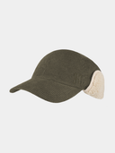 Dream - Corduroy baseball cap met oorflappen - Olijf groen