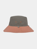 Elin Reversible - Katoenen bucket met cap keeper - Grijs