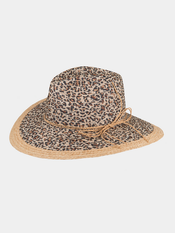 Charlotte - Strandhoed voor dames - Luipaard
