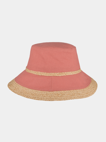 Charlie - Polyester strandhoed - Terracotta