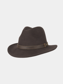 Parsons - Vilten hoed - Donker bruin