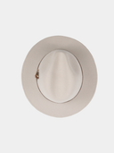 Burundy - Wool hat with feather - Putty