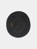 Dakota - Vilten hoed met veer - Zwart