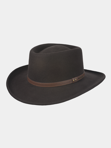 Domenic - Vilten hoed - Bruin