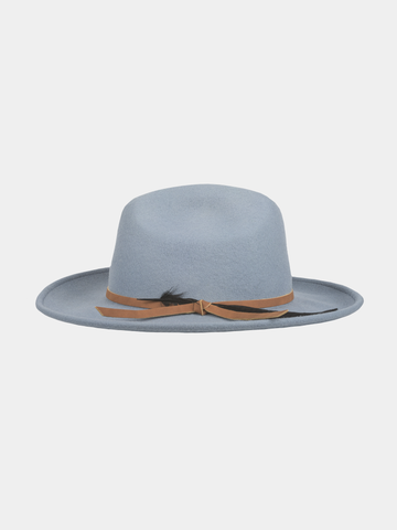 Cattleman - Chapeau de laine - Leisteen blauw