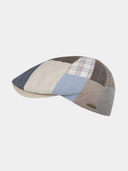 Owen - Katoenen patchwork pet - Blauw