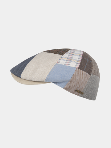 Owen - Casquette patchwork en coton - Bleu