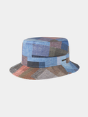 Badger - Katoenen patchwork vissershoed - Marine blauw