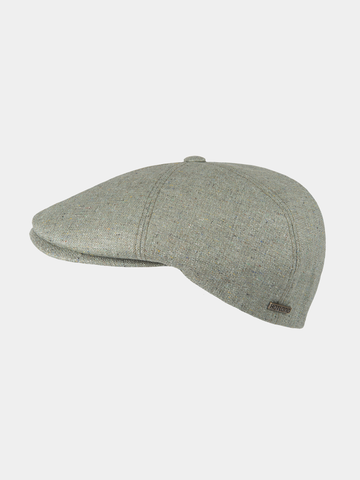 Chris - Silk flat cap - Green