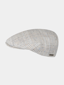 Carron - Katoenen flat cap - Licht grijs
