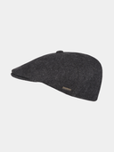 Cassius - Wollen flatcap - Antraciet