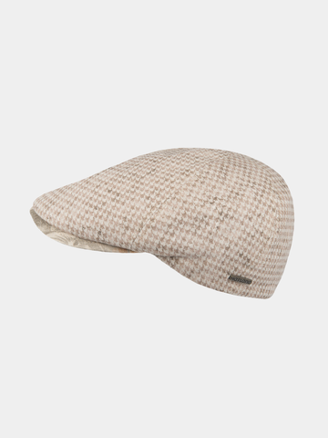 Delfin - Linnen flat cap - Beige