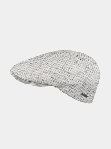 Delfin - Linnen flat cap - Blauw