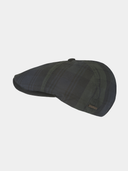 Damir - Bonnet plat en coton ciré - Marine blauw